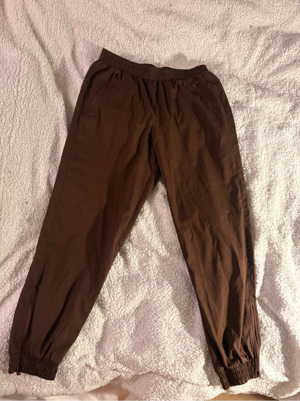 girlfriend collective Brown Elastic-Waist Jogger Pants